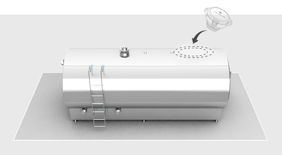 Easy to install radar sensor designed for quick tank level monitoring setup Easy to install radar sensor designed for quick tank level monitoring setup